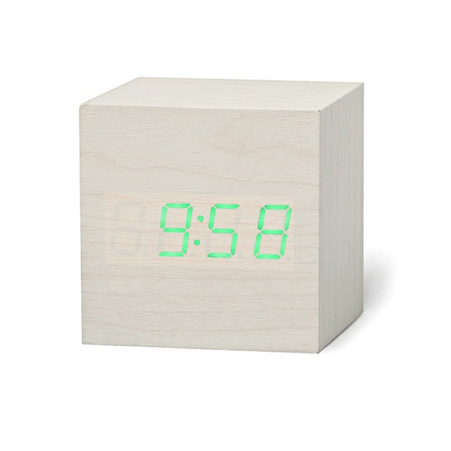 Digitale LED‑Wekker met Vierkant Display