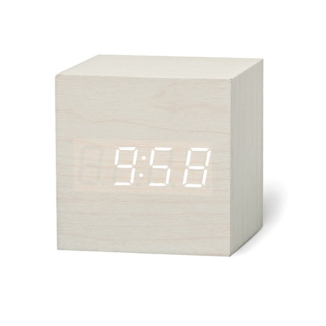 Digitale LED‑Wekker met Vierkant Display