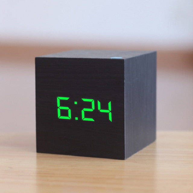 Digitale LED‑Wekker met Vierkant Display
