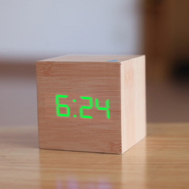 Digitale LED‑Wekker met Vierkant Display