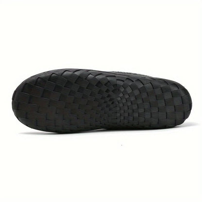 Warme Heren Pantoffels van Synthetische Wol met Zachte Voering