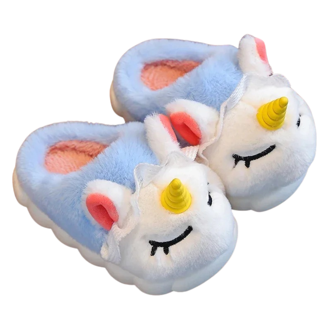 Kinder Eenhoorn Pluche Pantoffel Met Zachte Warmte En Dagelijkse Antislip Veiligheid