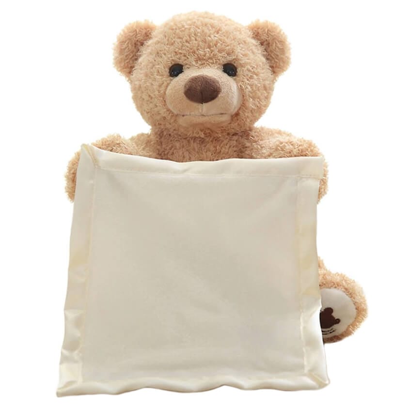 Interactieve Teddybeer met Muziek en Kiekeboe-Functie