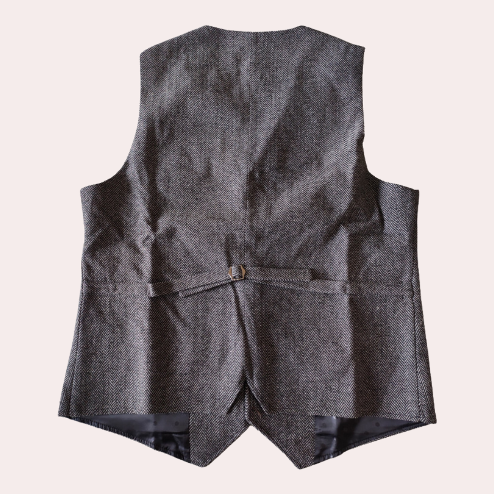 Elegante Vintage Heren Gilet voor Zakelijke en Feestelijke Gelegenheden