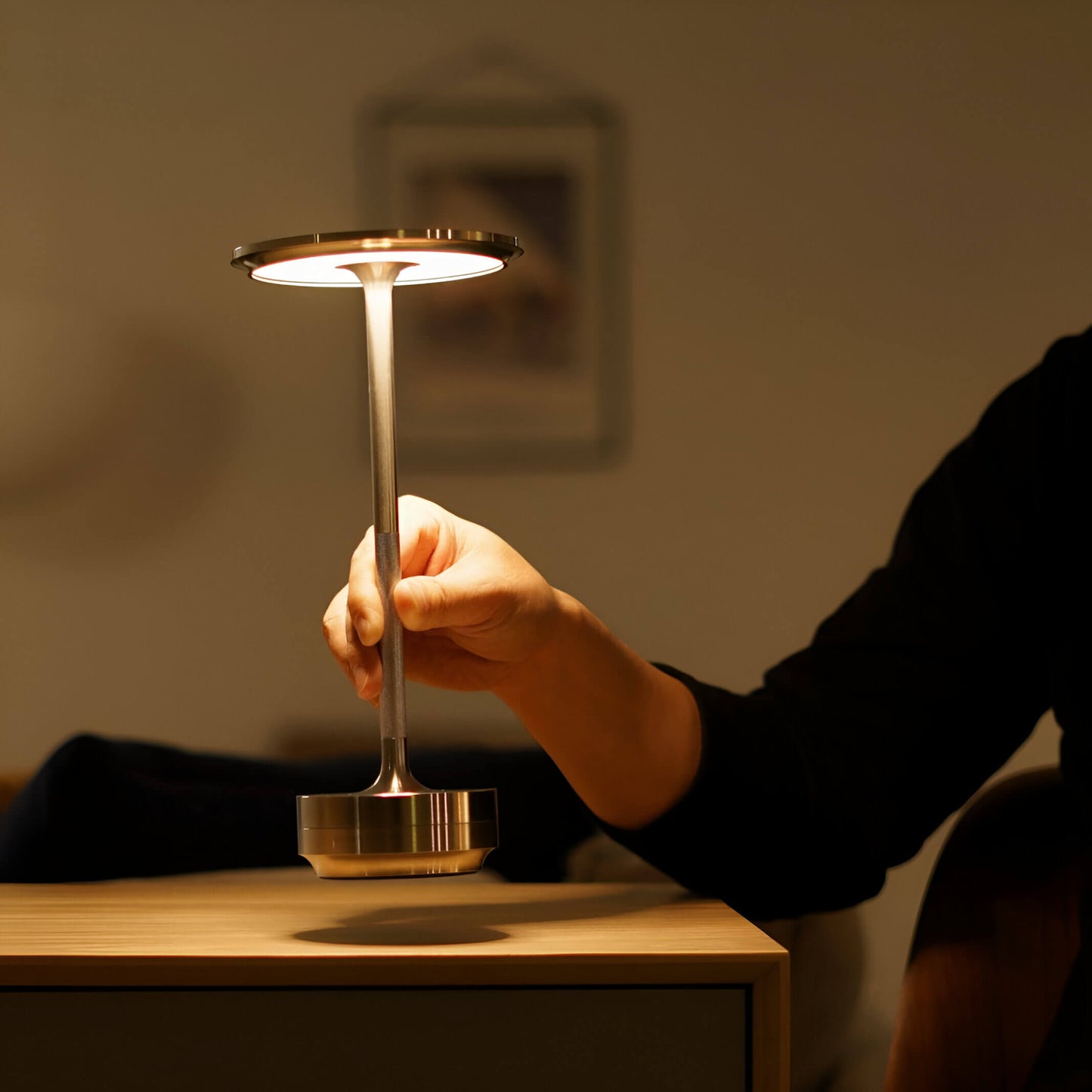 Draadloze Tafellamp met Instelbare Lichtsterkte