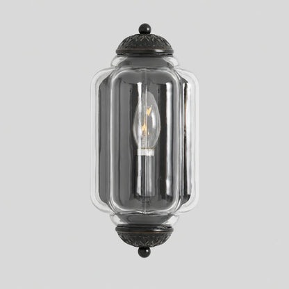Art Deco Wandlamp met Geribbelde Glazen Kap