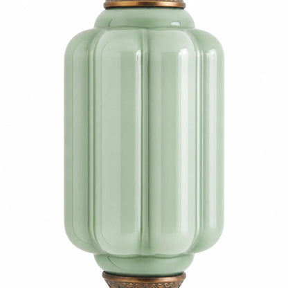 Art Deco Wandlamp met Geribbelde Glazen Kap