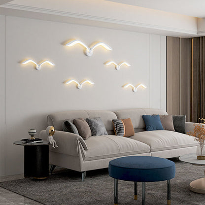 LED Wandlamp in Meeuwvorm met Scandinavisch Design