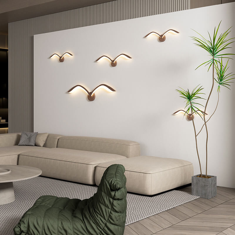 LED Wandlamp in Meeuwvorm met Scandinavisch Design