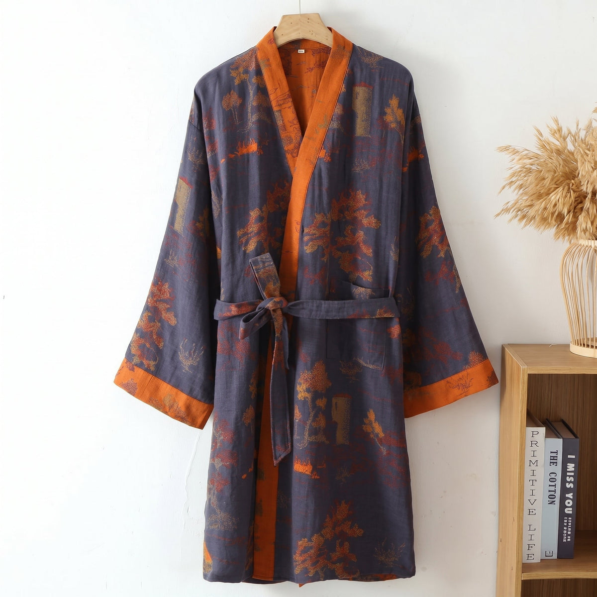 Kimono Badjas Voor Zachte Comfort, Ruime Pasvorm En Dagelijks Ontspannen Thuis