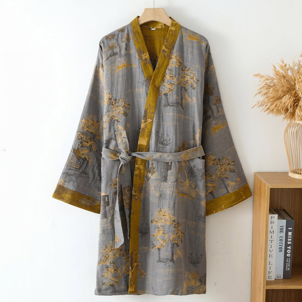 Kimono Badjas Voor Zachte Comfort, Ruime Pasvorm En Dagelijks Ontspannen Thuis