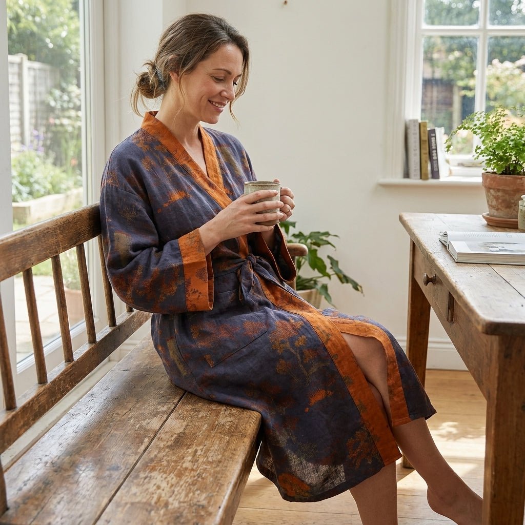 Kimono Badjas Voor Zachte Comfort, Ruime Pasvorm En Dagelijks Ontspannen Thuis