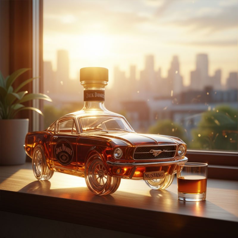 Whiskykaraf In Auto‑Vorm Voor Presentatie, Decor En Dagelijks Genieten