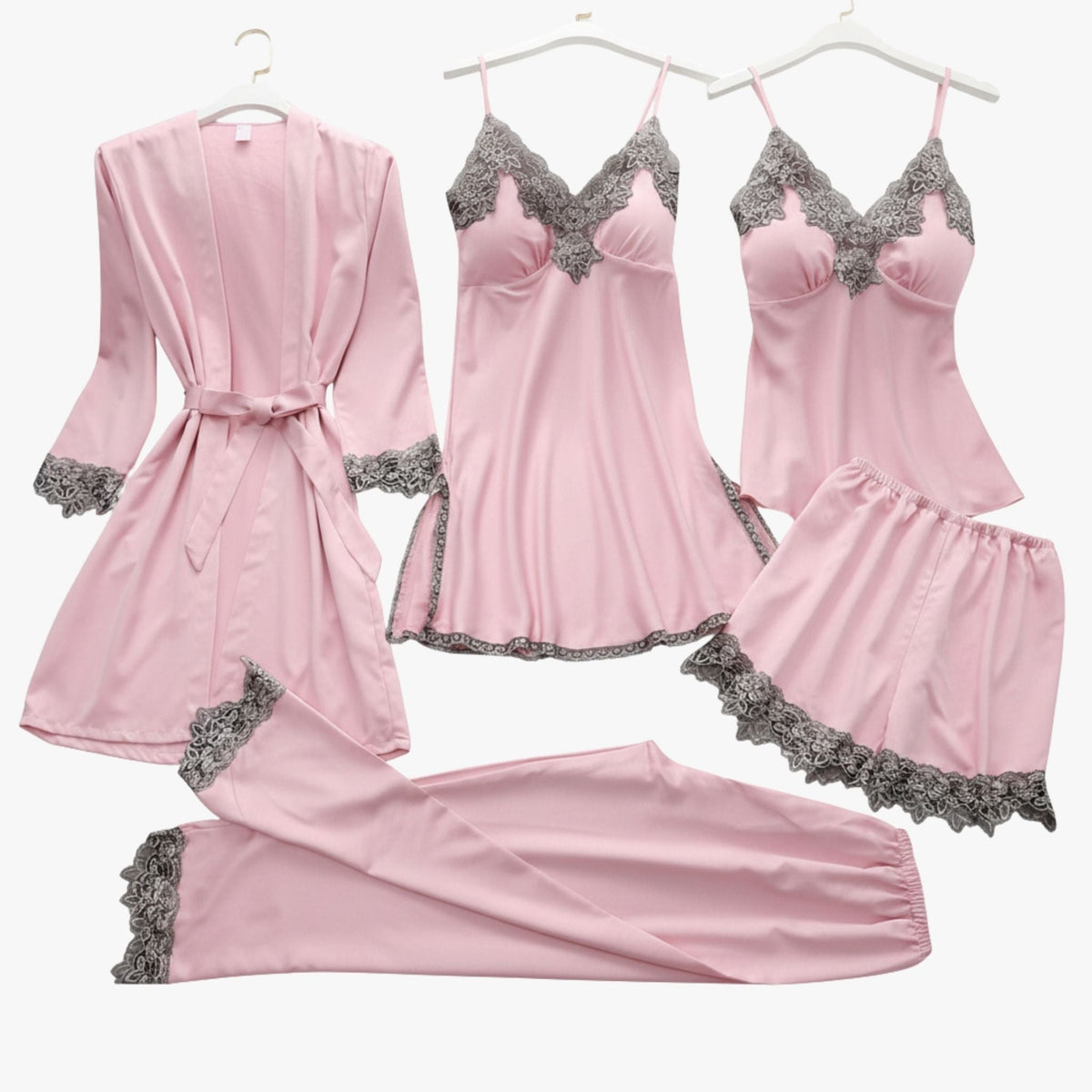 Pyjama Set Met Zachte Textuur En Dagelijkse Comfortabele Pasvorm