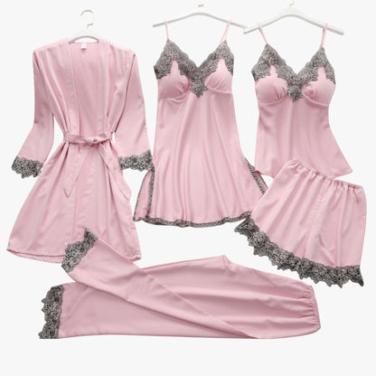 Pyjama Set Met Zachte Textuur En Dagelijkse Comfortabele Pasvorm