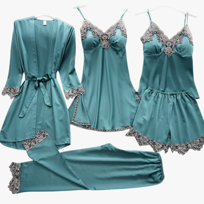 Pyjama Set Met Zachte Textuur En Dagelijkse Comfortabele Pasvorm