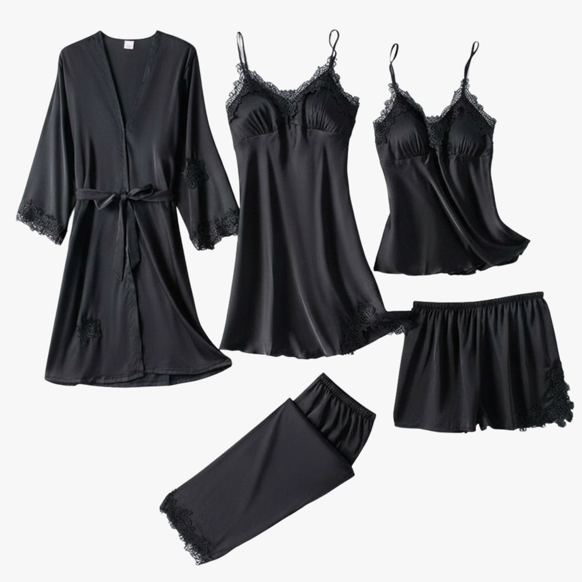 Pyjama Set Met Zachte Textuur En Dagelijkse Comfortabele Pasvorm