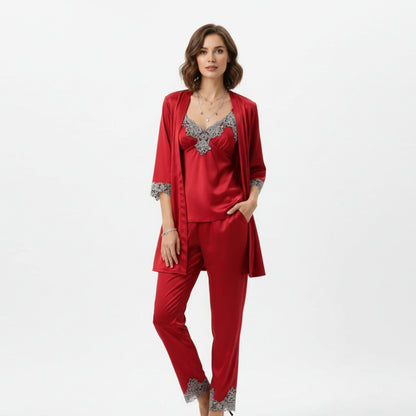 Pyjama Set Met Zachte Textuur En Dagelijkse Comfortabele Pasvorm