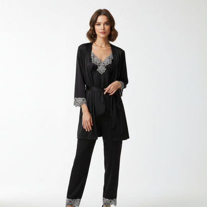 Pyjama Set Met Zachte Textuur En Dagelijkse Comfortabele Pasvorm